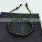 2015 latest fashion top leave 316 stainless steel beads braid bracelet