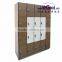 anti-rusty formica storage lockers with bench