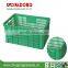 Plastic shopping basket with wheels,Supermarket plastic laundry basket,rolling shopping basket