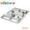 Factory wholesale stainless steel dinner tray with six grids