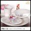 new design healthy food 16pcs embossed porcelain dinner set