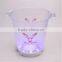 led ice bucket in bar flashing plastic ice bucket