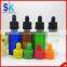 cobalt blue 30ml glass e liquid bottle with sharp stright dropper