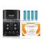 HOT! RENEW S2 4BAY/Slots quick charger with AAA (4-Pack) Ni-MH 1100mAh Super High-Capacity Rechargeable Batteries Pre-charged