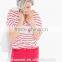 Professional Factory Custom T Shirts Printed Stripe T Shirt Woman Girl