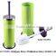 galvanized metal round toilet brush with holder with plastic brush