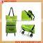 Colorful easy foldable shopping oxford trolley bag