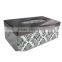 Classic European style printed square tissue box