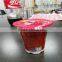 55mm pp laminated aluminum foil lid