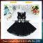 High quality christmas cute girl wedding dress black baby tutu dress