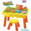 2015 Hualian Main Product ,Sand and water table Set With Stool & Board Solar Toy Set