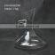 Exquisite round glass decanter with handle