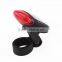 Solar Energy Rechargeable Bicycle Tail Light With 3 Modes for Ultra Bright LED