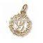 zinc alloy initial G charms and pendants English letter G charms with different style