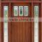 American Style Mahogany Solid Wood Entrance Door for Villa