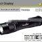 Tank007 aluminum black torch portable led flashlight