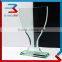 Cheap Price Jade Glass Cup Shape Shiled Football Trophy