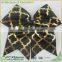 3" Black and White Chevron Cheer Bow