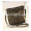 Woman pure wattled handbag korean bucket shape shoulder bag new fashion retro female bags