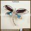 Wholesale fashion simple beautiful stone dragonfly women gender brooch