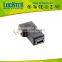 left angle Micro USB Male to Mini USB female adapter