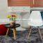 Charle DSW side dining chair strong armless ABS plastic dining chairs