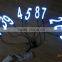 High quality&High luminance EL light Aeabic numeral No.6