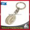 Custom promotional tire design keychain with engraved text