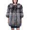 Women silver fox fur coat/winter warm fur coat/fox fur coat for women KZ160039                        
                                                Quality Choice