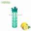 high quality borosilicate glass water bottle with silicone sleeve and BPA free PP lid