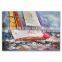 2016 Boat Oil Painting on canvas drawing by handmade