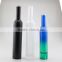 Cobalt blue color glass wine bottle with printing vodka bottle custom glass bottle