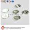 Engraved Company Logo Pendant Round Shape Metal Name Tag With Holes
