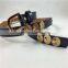 cheap price PU faux leather with gold metal element South America style belt for garment