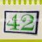 Customed Number Embroidery Badge Sew-On Clothes
