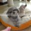 BSCI QQ pet manufacturer wholesale pet circle pet accessories round dog cushion & new cat burger bed