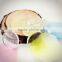 Customized pattern DIY flat round two-face 25mm clear glass cabochon