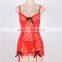 2016 In stock transparent sexy plus size lingerie