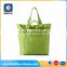 Popular sales green portable lightweight eco-friendly reuseable shopping bag