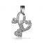 Jingli Jewelry New Design Delicate Diamond-studded Heart Shape Pendant(GH-021)