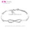 Wholesale Jewelry Fashion Design 925 SIlver Infinity Bracelets