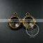 14mm setting size vintage alloy bronze DIY pendant charm bezels tray 1411121