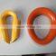powder plasitified wire rope round thimble,blue color price