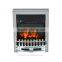 HomCom Silver LED Flame Electric Fire Place