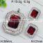 New Arrival Good Quality Wholesale Silver Diamond Colorful Jewelry Set