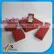 Square Red High-grade Velvet Wooden Necklace Box Jewelry Case