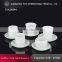 Sessile cup straight coffee/tea cup set wholesale coffee cup & saucer