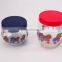 Grape Fruit Decal Printing Set Of 2Pcs Storage Food Glass Jar With Lid