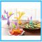Flowers Fruit Fork Set ,Plastic Fruit Fork With Sun Flower Base ,Salad Fruit Cake Dessert Fork Set