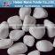Polished black river stone pebble
